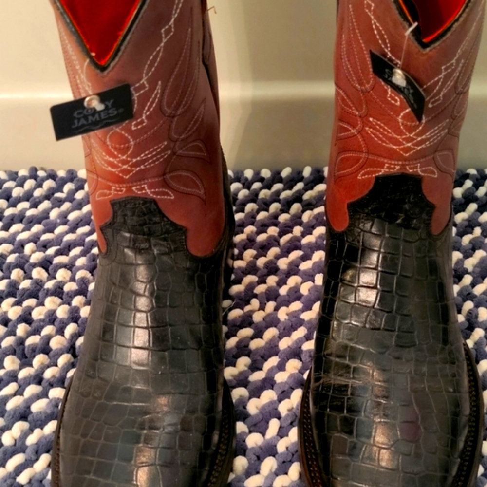 Cody james caiman print boots